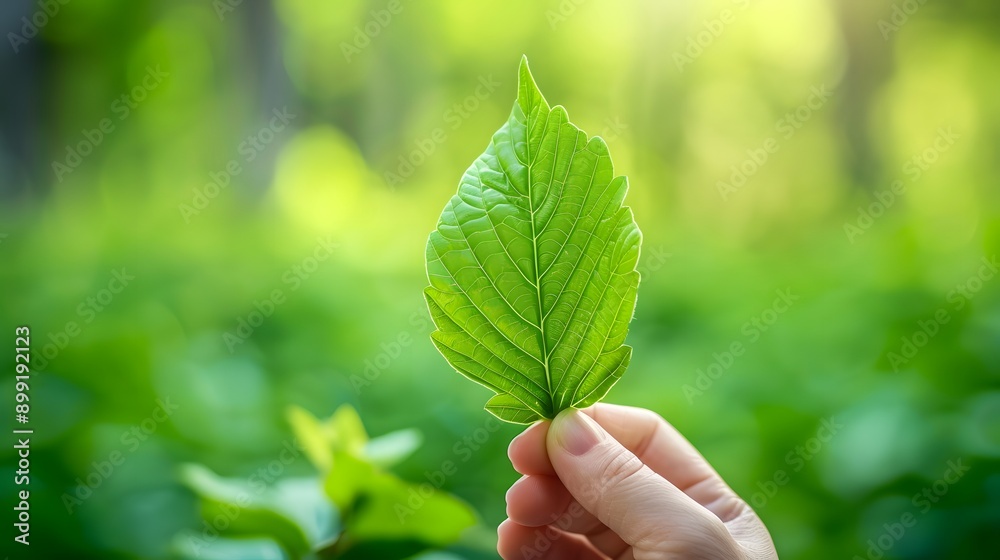 Hand Holding a Leaf: A hand holding a green leaf, emphasizing nature and eco-friendliness.
Hand Holding a Leaf: A hand holding a green leaf, emphasizing nature and eco-friendliness.
