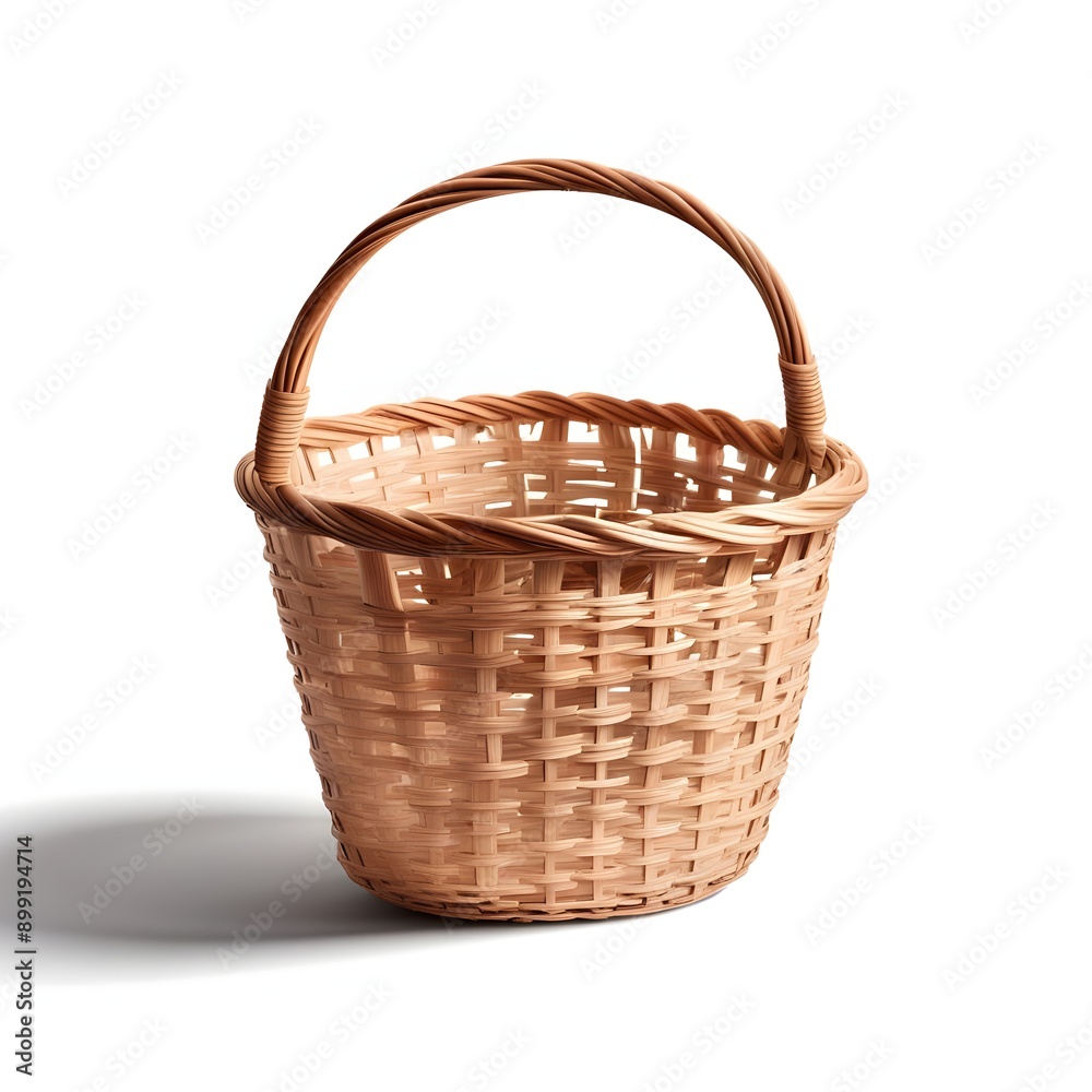 Obraz premium basket with shadow, on white background