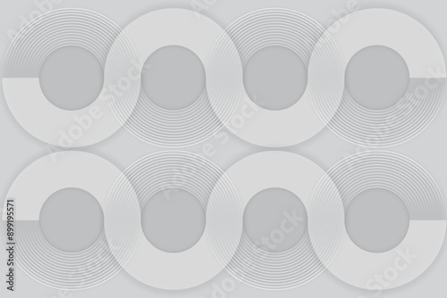 gray background, abstract circle pattern