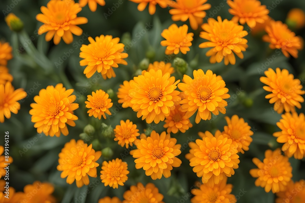 Pot marigold flower bokeh background, AI Generated Pot marigold flower bokeh background, AI Generated
