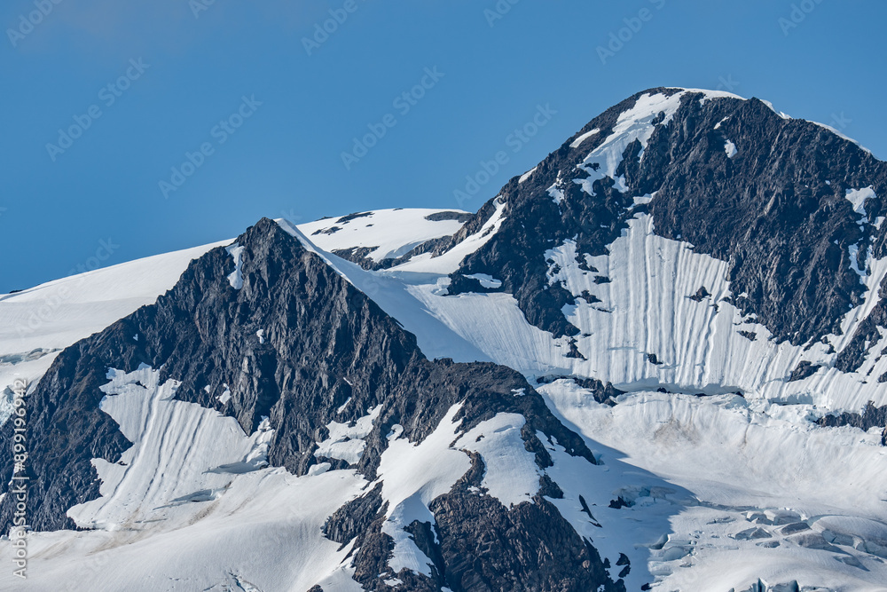 Fototapeta premium Byron Glacier, Portage Lake, Chugach National Forest, Alaska. Begich, Boggs Visitor Center