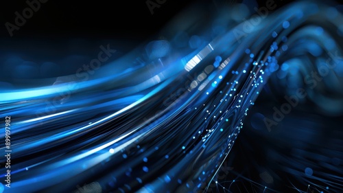 Wallpaper Mural A blue line with many small dots on it Torontodigital.ca