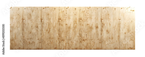 Plywood board banner on transparent background Generative Ai