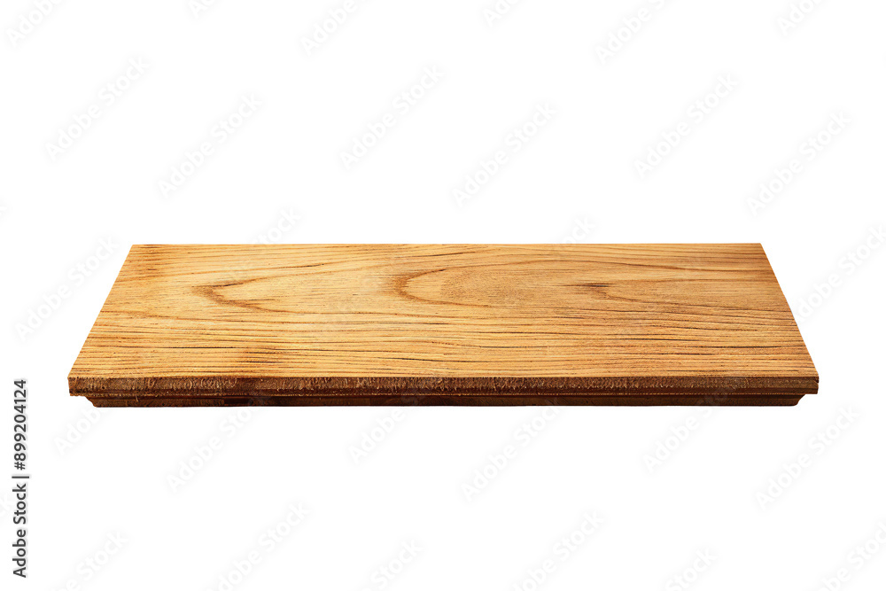 Plywood board banner on transparent background Generative Ai