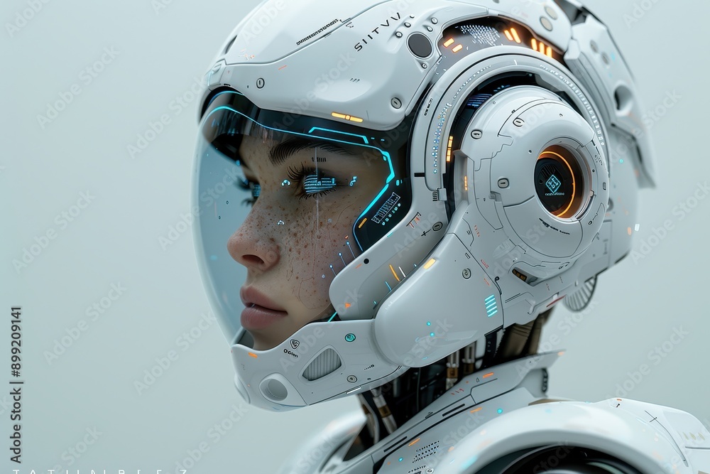 a robot that have a realistic woman face