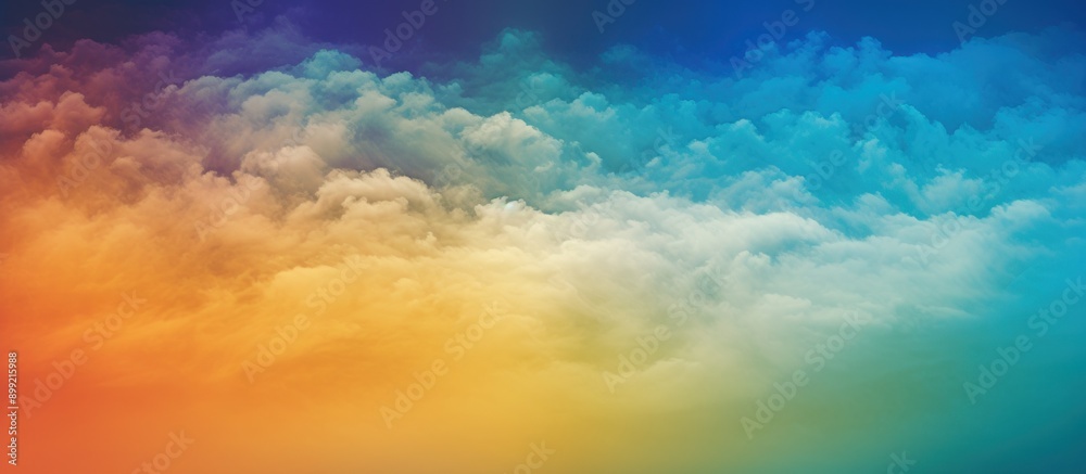 Abstract Cloudscape with Vibrant Color Gradient Abstract Cloudscape with Vibrant Color Gradient