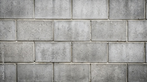 Wallpaper Mural Gray concrete block wall with textured surface and visible seams, construction, background, building, texture Torontodigital.ca