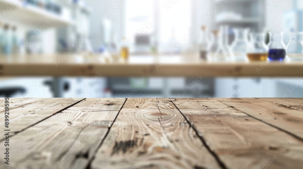 Wooden Table in a Science Lab - Experimentation and Discovery Wooden Table in a Science Lab - Experimentation and Discovery