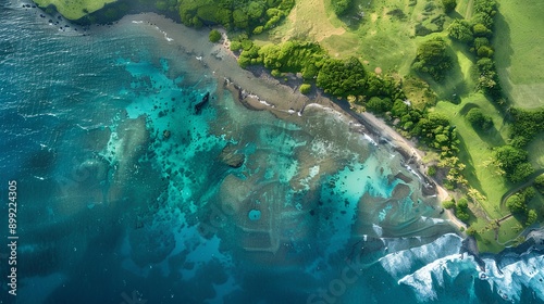 Aerial Coastal View