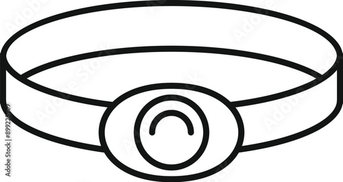 Headlamp flashlight providing illumination during outdoor adventures