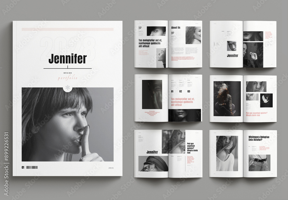 Minimal Magazine Templates Stock Template | Adobe Stock