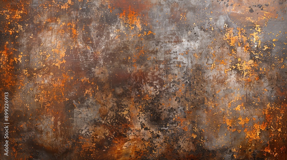 Rusty metal texture background with brown, orange, and gray tones. Rusty metal texture background with brown, orange, and gray tones.