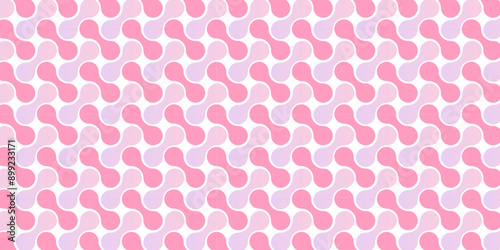 Vector red and pink light abstract ornament wave paper gradient meatball wallpaper. modern creative geometric backdrop design pattern background for website banner template design.