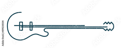 The symbol of a stylized classical guitar.