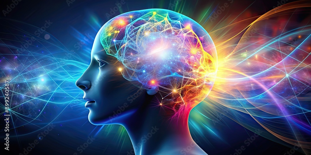 Abstract image representing the interplay between conscious and unconscious thoughts and feelings, psyche, emotions Abstract image representing the interplay between conscious and unconscious thoughts and feelings, psyche, emotions