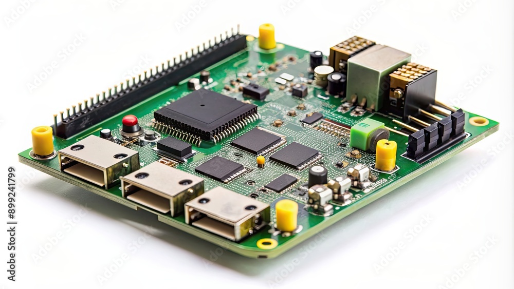 Raspberry Pi CCT board with various components and wires, Raspberry Pi, computer, technology, circuit board