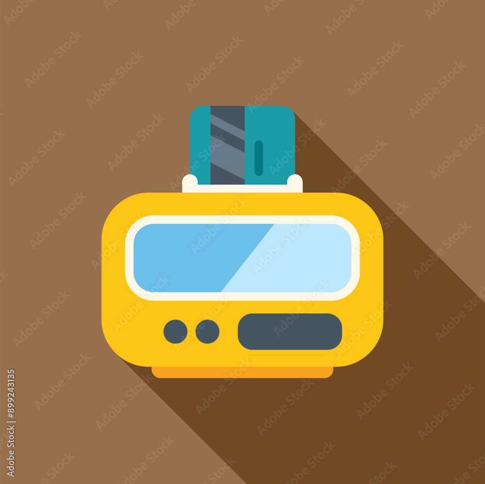 Electronic point of sale terminal processing a credit card payment Electronic point of sale terminal processing a credit card payment