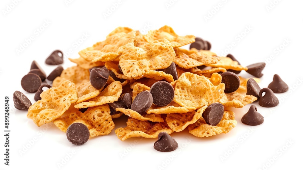 Cornflakes with chocolate chips Cornflakes with chocolate chips