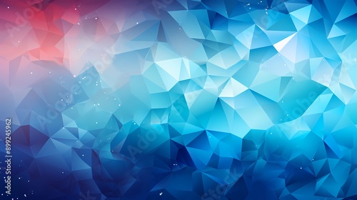 Colorful abstract polygonal background with shades of blue, pink, and purple.