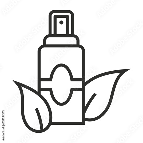 Skincare outline icon, editable vector illustration and transparent graphic element. Isolated on white background