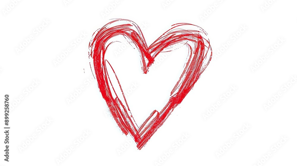 Minimalist Line Art Heart for Valentine's Day Minimalist Line Art Heart for Valentine's Day