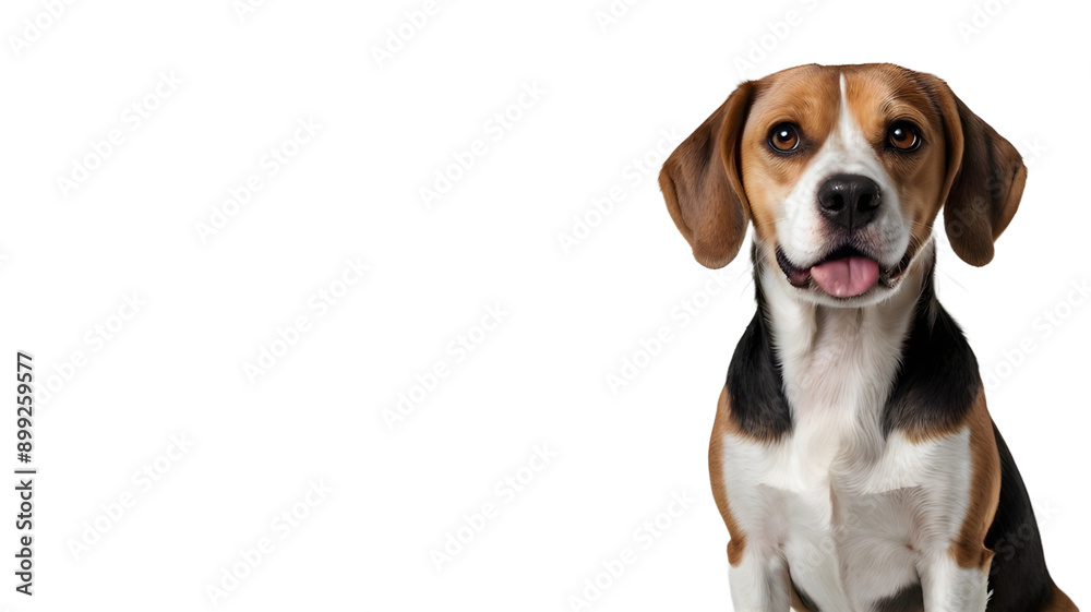 Beagle dog isolated no background, small dog, breed of small scent hound, loyal pet best friends Beagle dog isolated no background, small dog, breed of small scent hound, loyal pet best friends