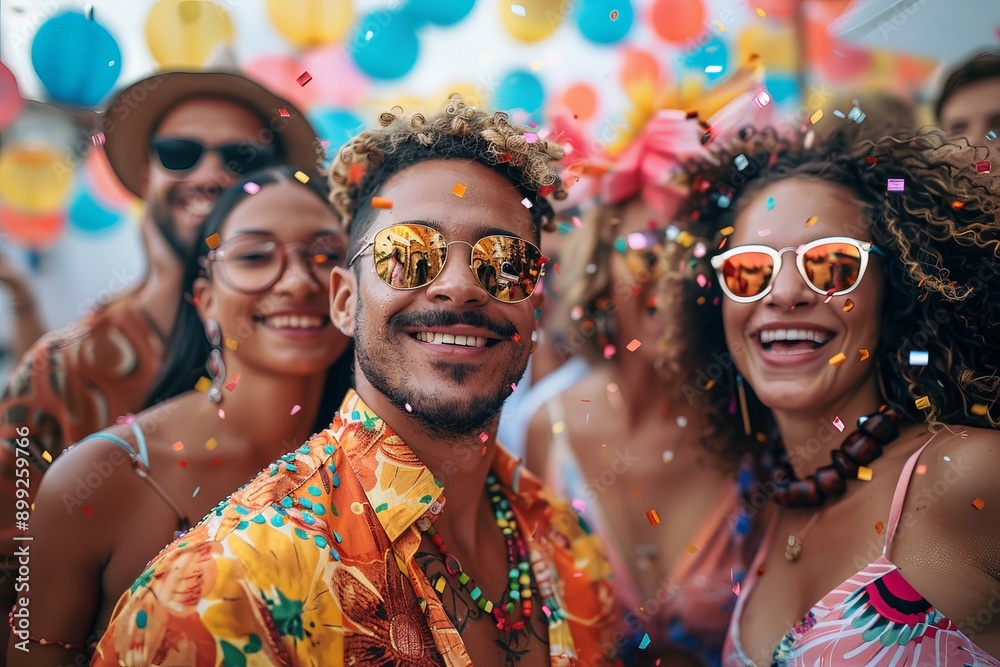Obraz premium Embracing Diversity: Joyful Group of Adults Celebrating Inclusivity in Vibrant Colors