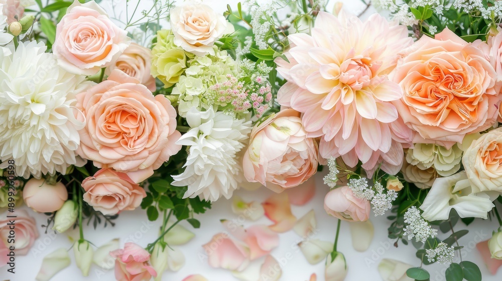 Country bridal gentle floral borders Country bridal gentle floral borders