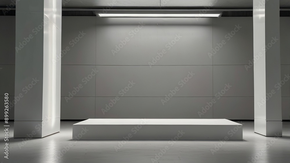 Minimalist Podium Background for Product Presentation. Made with Generative AI Technology Minimalist Podium Background for Product Presentation. Made with Generative AI Technology