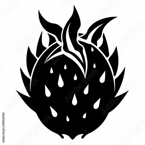 Dragon Fruit Black silhouette