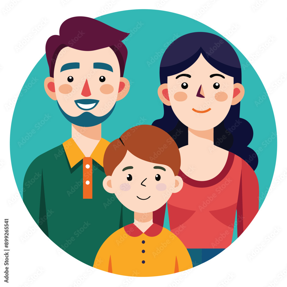 Obraz premium Colorful Family vector design for various uses