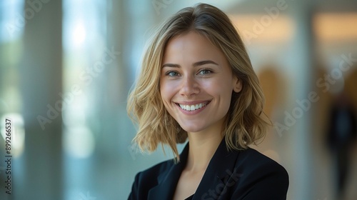 Professional face, happiness and office woman, consultant or accountant with career smile, job experience or pride. Corporate portrait, administration employee and laughing person for accounting work