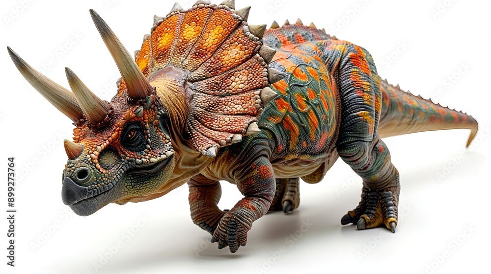 a dinosaur with a triceratops tail.
a dinosaur with a triceratops tail.