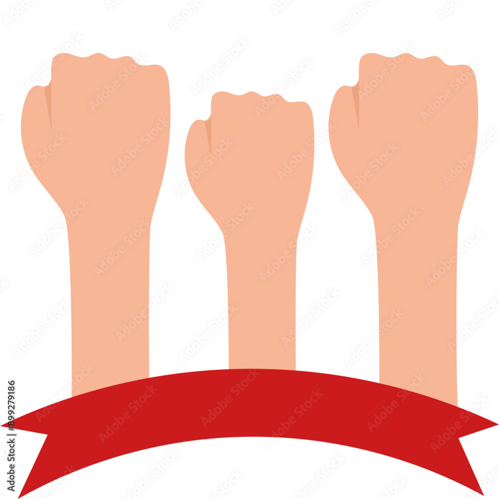 Hand with Indonesia Flag Hand with Indonesia Flag