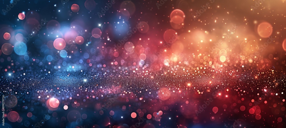 Abstract Patriotic Red White and Blue Glitter Sparkle Background Abstract Patriotic Red White and Blue Glitter Sparkle Background