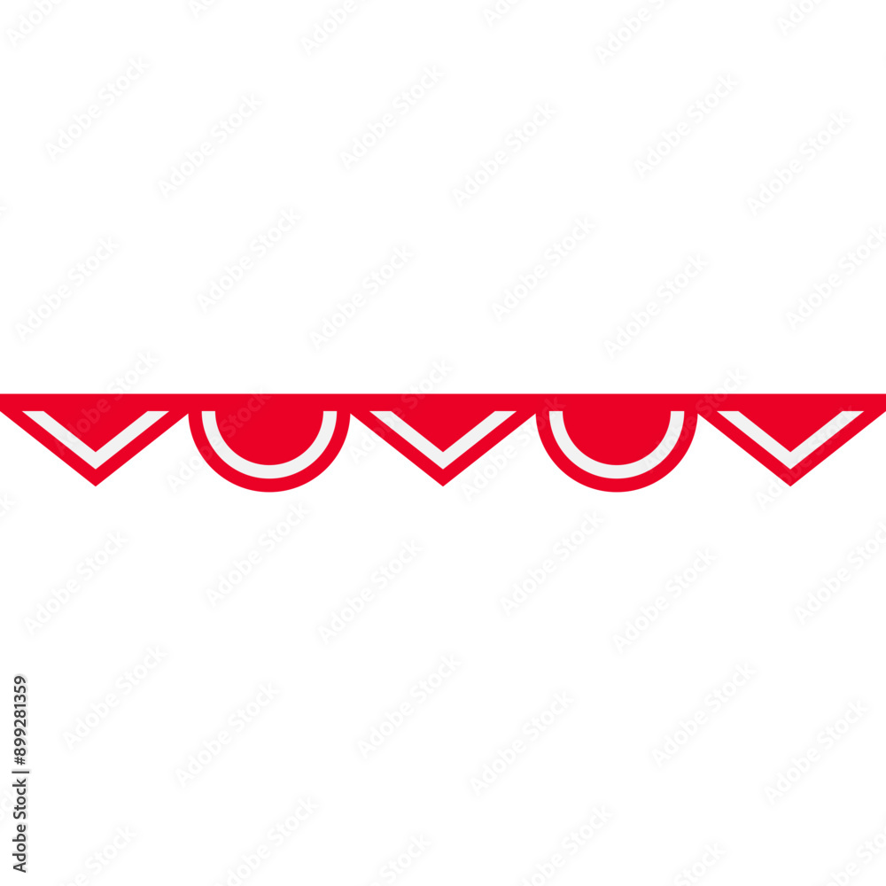 Indonesia Flag Curtain Header