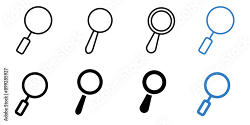 search icon set simple icon collection set on white background color