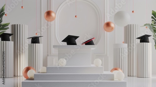 Graduation Ceremony: Minimalist Architecture and Decor