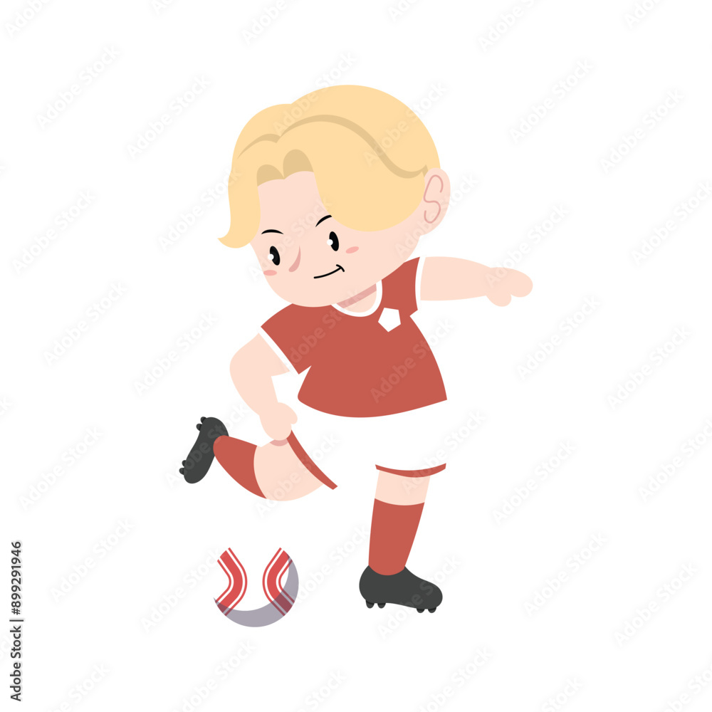 Children Playing Soccer Illustration Children Playing Soccer Illustration