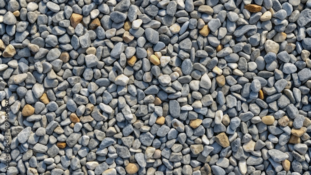Endless expanse of grey gravel texture repeating seamlessly in a continuous pattern with subtle shadows and gentle gradations. Endless expanse of grey gravel texture repeating seamlessly in a continuous pattern with subtle shadows and gentle gradations.