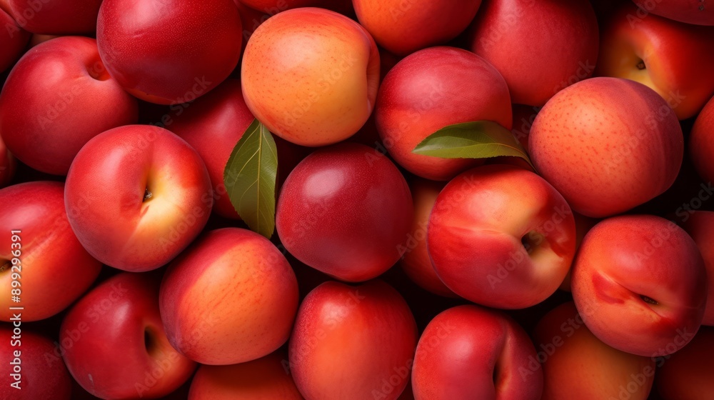 Background of bright and ripe nectarines in full screen. ai generated art image Background of bright and ripe nectarines in full screen. ai generated art image