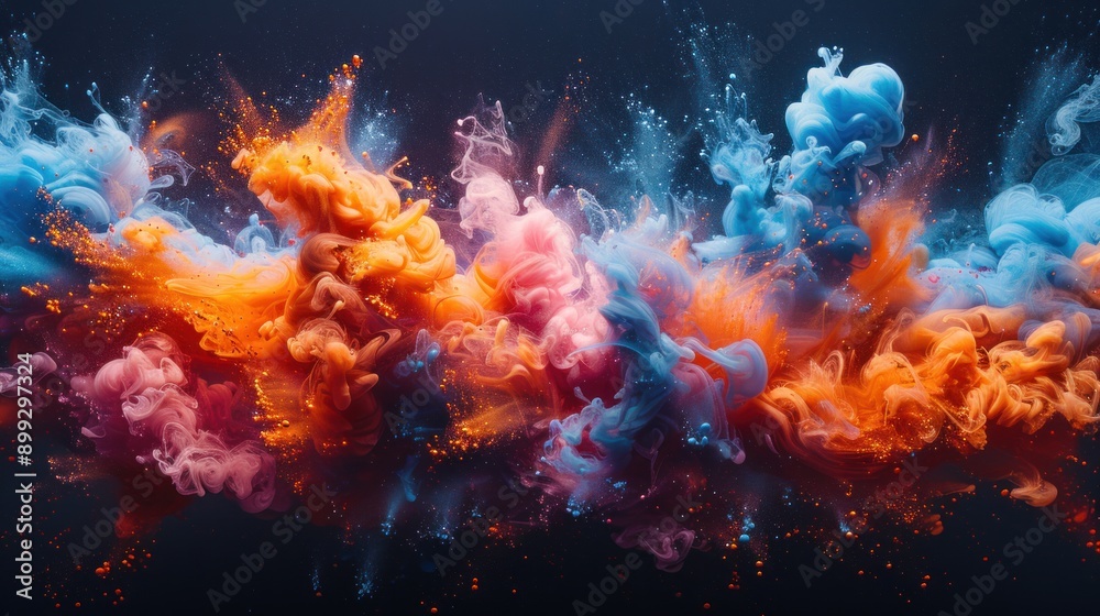Abstract Ink Explosion Abstract Ink Explosion
