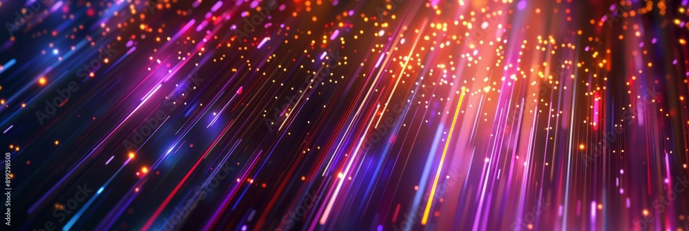 Fototapeta premium Dark holographic background, sense of technology, lines, simple atmosphere