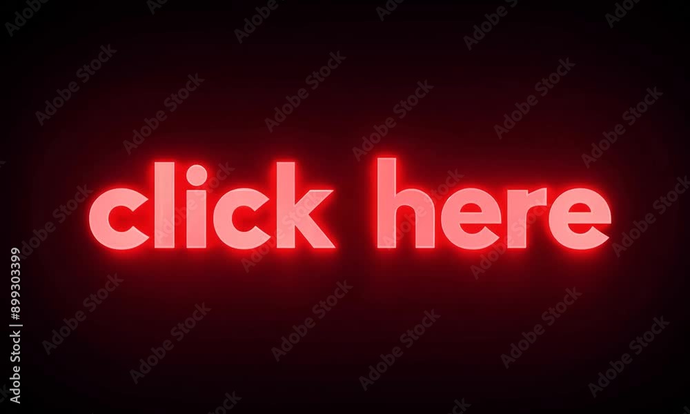 Click Here Neon Sign Click Here Neon Sign