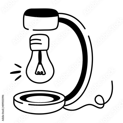 A sketchy icon of levitate light