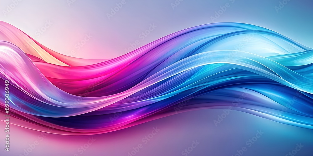 Abstract depiction of flowing colors blending blue purple and pink in a dreamlike style AI-Created Content Abstract depiction of flowing colors blending blue purple and pink in a dreamlike style AI-Created Content