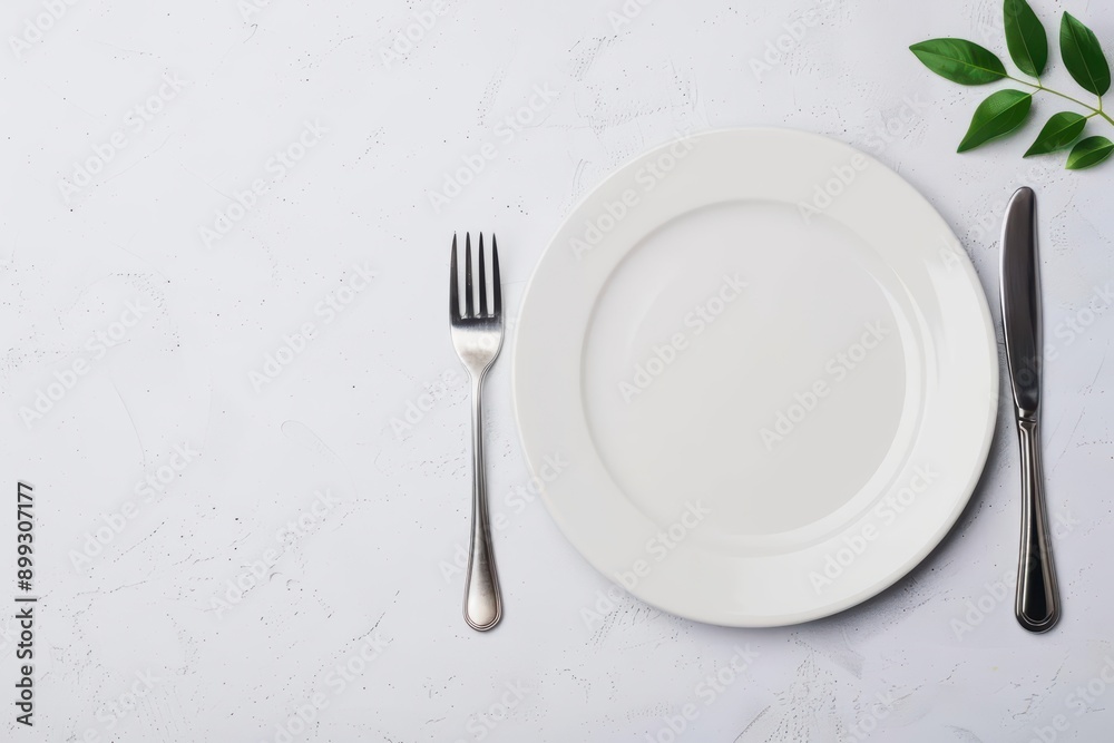 Creative flat lay with an elegant table setting including dishes and cutlery, presenting a sophisticated and inviting dining experience, banner, with copy space Creative flat lay with an elegant table setting including dishes and cutlery, presenting a sophisticated and inviting dining experience, banner, with copy space