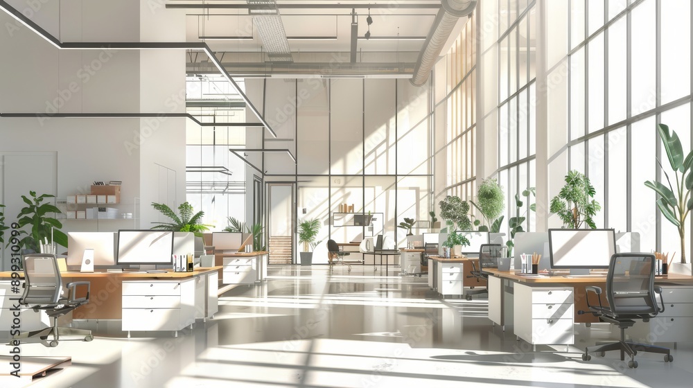 Modern Office Interior Design with Natural Light Modern Office Interior Design with Natural Light
