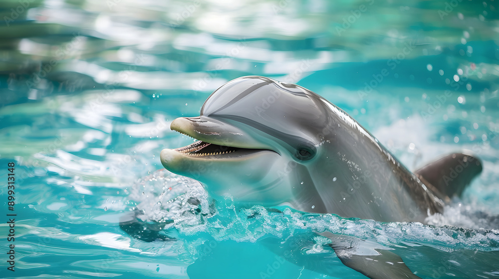 Fototapeta premium dolphin in water