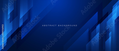 Abstract blue geometric background. Dynamic shapes composition. Technology digital futuristic concept. Suit for banner, brochure, business, corporate, website, network, flyer, cover, poster